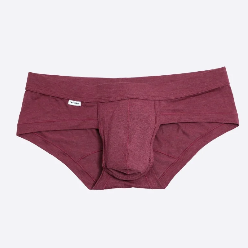 The Burgundy Heather Brief Unique Men's Patch Unique Men's Patch