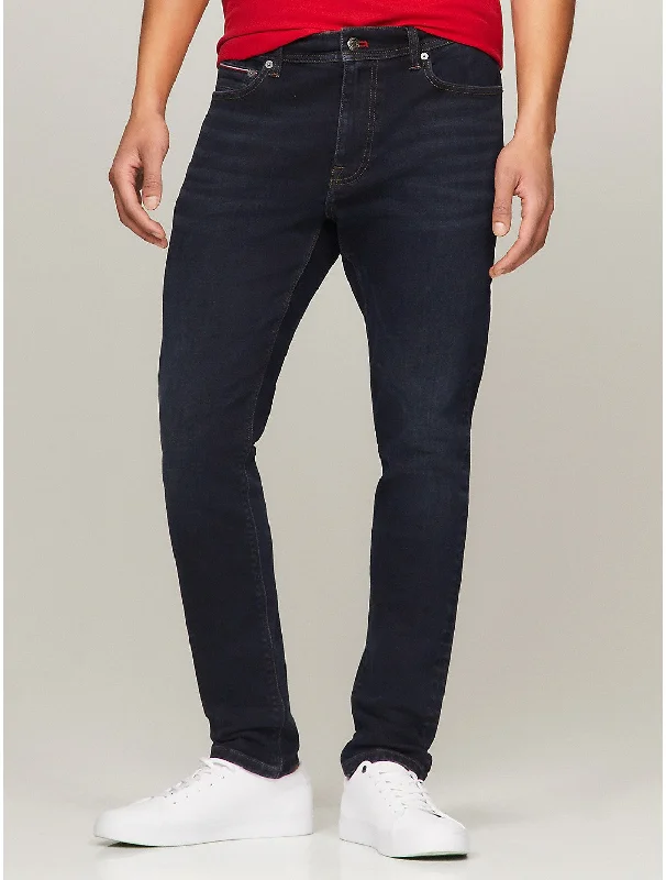 Tommy Hilfiger Men's Indigo Wash Skinny Fit Jean Elegant Men's Cashmere Elegant Men's Cashmere