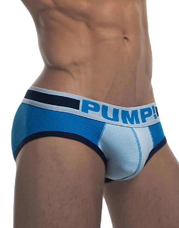 PUMP! Men's True Blue Low Rise Mesh Brief 12031 Laid Laid