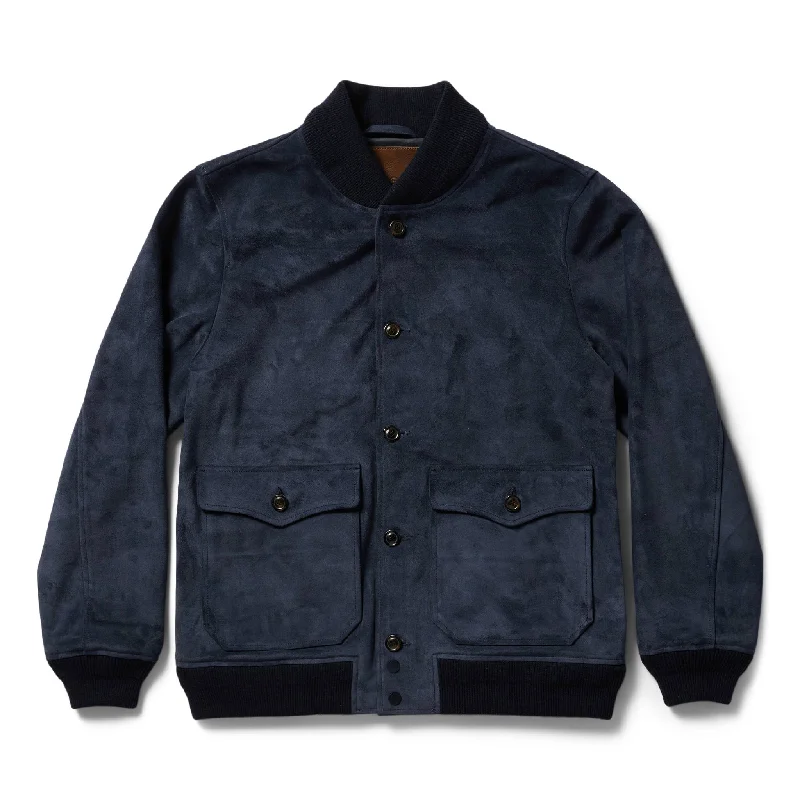 The Aviator Jacket in Midnight Suede Cclassic Men's Tweed Cclassic Men's Tweed