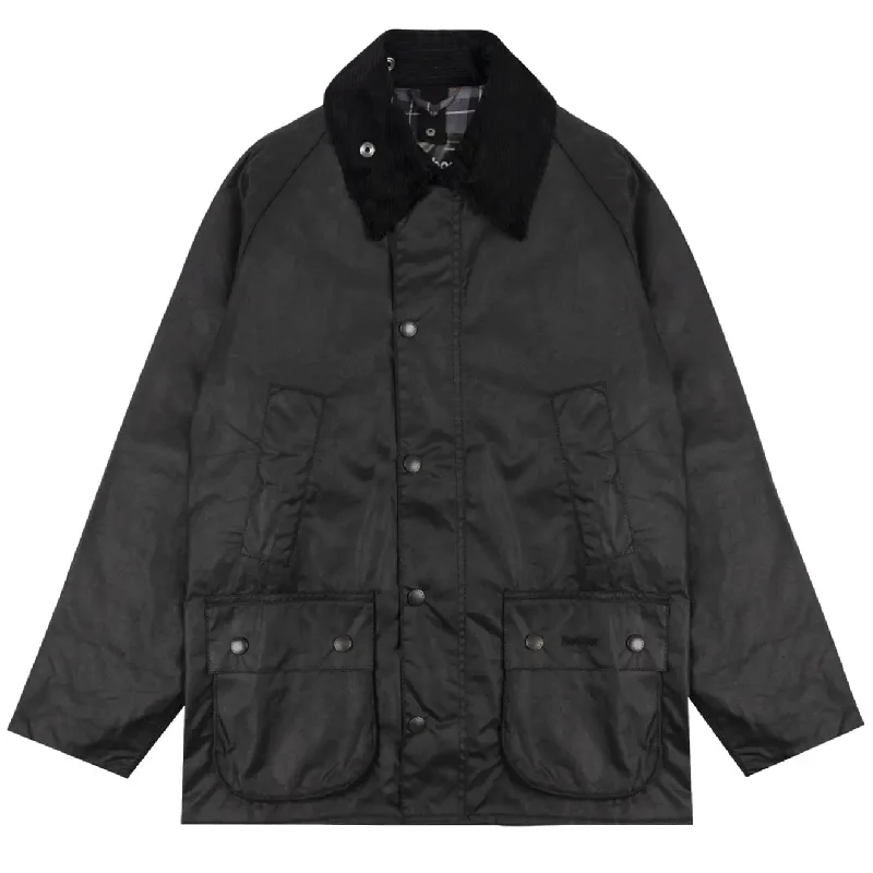 Barbour Bedale Wax Jacket Black Masculine Men's Thick Masculine Men's Thick