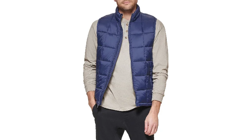 Box Quilt Puffer Vest, Regular Fit Gym Gym