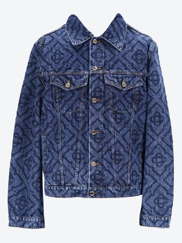 Laser print denim jacket Laid Laid