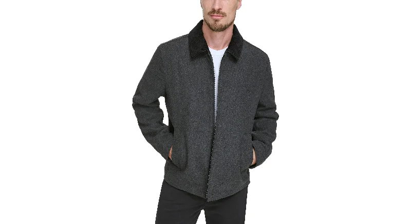 Laydown Collar James Dean Jacket with Corduroy Collar Athletic Men's High Athletic Men's High