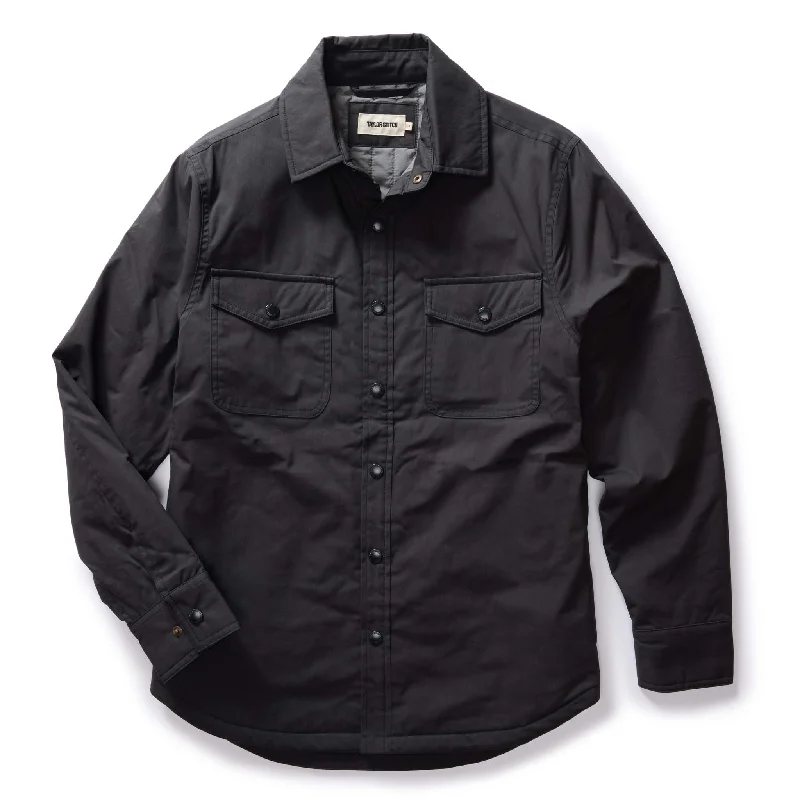 The Lined Maritime Shirt Jacket in Coal Stylish Men's Tropical  Stylish Men's Tropical 