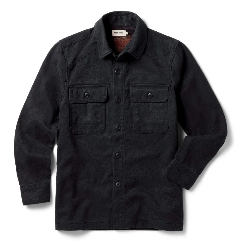 The Lined Shop Shirt in Coal Boss Duck Earthy Men's Sustainable  Earthy Men's Sustainable 