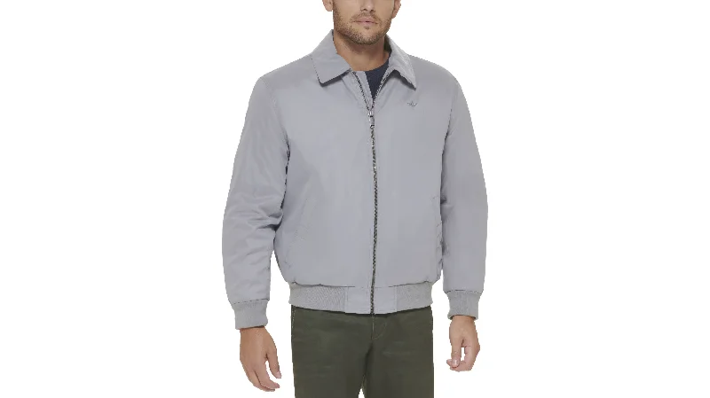 Microtwill Relaxed Laydown Collar Bomber Sophisticated Men's  Sophisticated Men's 