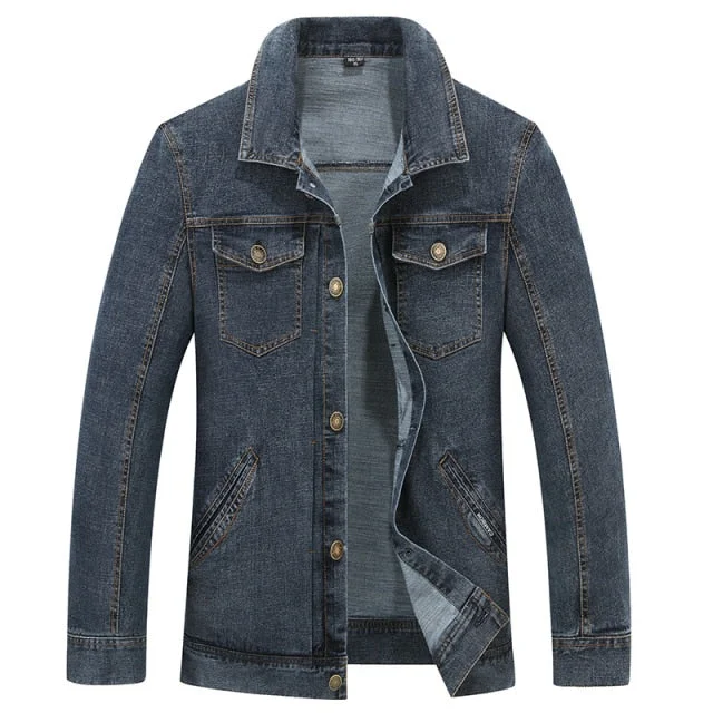 Motorcycle Jeans Coat Preppy Men's College Preppy Men's College