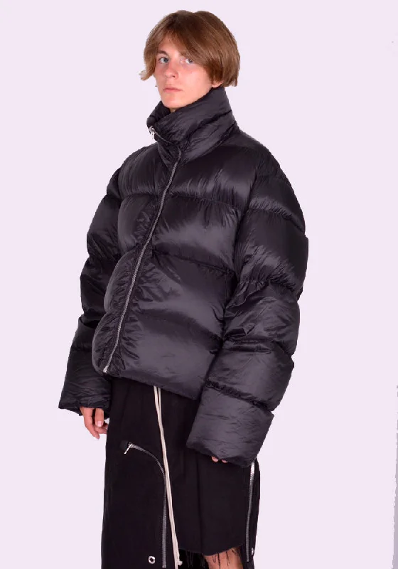 RICK OWENS MEN RU02D6745 NPD3 TURTLE JACKET BLACK (New Season FW24) Masculine Men's  Masculine Men's 