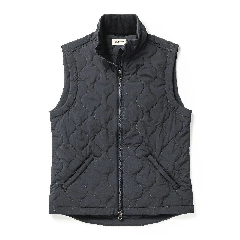 The Vertical Vest in Charcoal Monochromatic Office Style Monochromatic Office Style