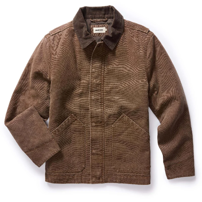 The Workhorse Jacket in Aged Penny Chipped Canvas Dynamic Men's Moto Dynamic Men's Moto